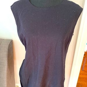 Nic + Zoe black tunic shell